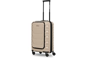 SMARTBOX Hartschalen Kabinen-Koffer mit Laptopfach | Kleiner Trolley 36 x 22 x 55 cm & Frontöffnung | aus hochwertigem Polypropylen | 4 Doppelrollen & TSA-Schloss | leichte 2,9 kg (Edition 01)