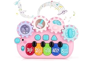 Own1one Baby Toys 6 Months Plus, Musical Baby Piano Toys with Light for 6 12 Months, Early Learning Toys for 1 Year Old