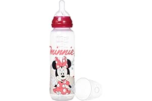 Tigex 80603169 - Minnie Biberon Col Étroit - Fille - 330 ml, Rose clair