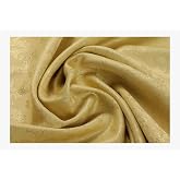 Stoff Am Stück – Polyester Jacquard Brokat Gold/gold, Barock/Rokoko Design, 280 Cm Breit, Waschbar Bis 40°C