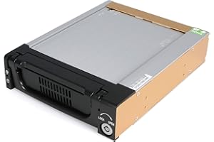 StarTech.com 5.25 in Rugged SATA Hard Drive Mobile Rack Drawer - Aluminum Removable Hard Drive Bay (DRW150SATBK)