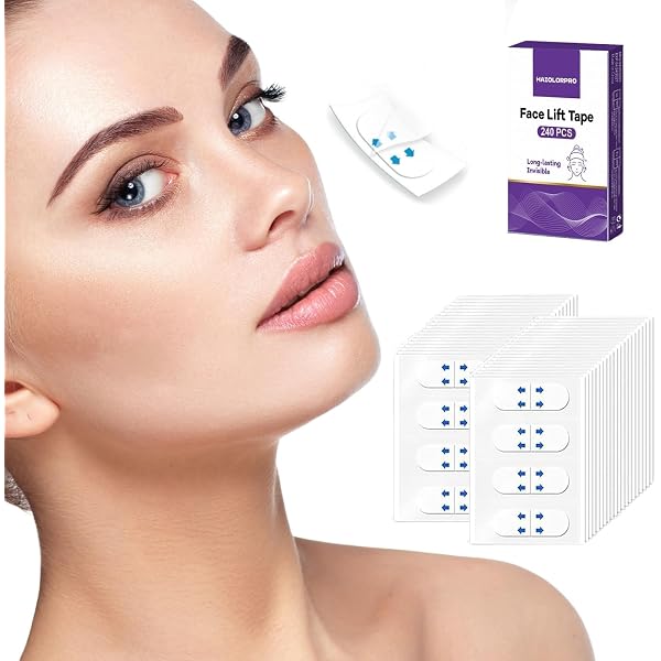 Unsichtbare Facelifting-Pflaster – 40 Stück, Transparent, Für V-Form Gesicht & Anti-Falten