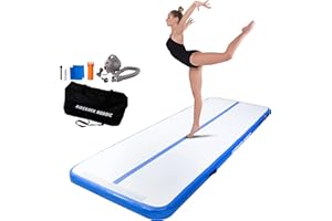 ‎AIRTRACK NORDIC AirTrack Nordic Standard Air Track Matte 3m/4m/5m/6m/7m/8m mit Luftpumpe, Turnmatte Aufblasbar für Gymnastik, Yoga - Langlebig & Einfach zu Transportieren, Air Tracking Gymnastikmatte fur Zuhause