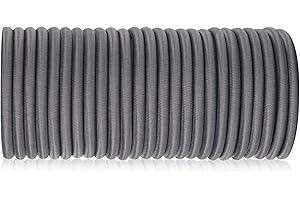 NASHRIO 4 mm * 30 m grigio, corda di sicurezza elasticizzata, cinghie elastiche, reti da carico, articoli di fissaggio, progetto fai-da-te