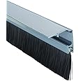 Stormguard 02SR0720838CH Bottom of The Door Brush Strip Draught excluder 838mm (2'9") Chrome with Cover to CONSEAL Screws, 838 mm