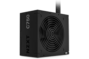 NZXT Fuente de alimentación C750 Bronze – PA-7B2BB-EU - 750 W – Certificación 80 Plus Bronze – Diseño no Modular – Ventilador FDB de 120 mm – 3 años de garantía – Negra (2023)