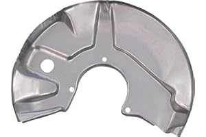 BESTPRICE 1x Ankerblech vorne links Spritzbelch Deckblech für Bremsscheibe Kompatibel mit AUDI 50 (863), VW DERBY (86) (86C, 80), POLO (86) (86C, 80) (86CF)