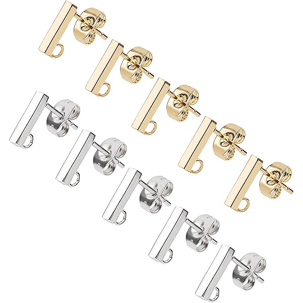 160 Ciondoli A Cuore In Acciaio Inossidabile 304 Per Creazione Gioielli Fai Da Te - 80 Oro E 80 Acciaio, 8x10 Mm, Foro 1 Mm, Ipoallergenici - 3