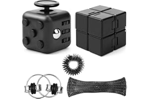 HUYUE 5Stück Fidget Toys Set Anti Stress Würfel Spielzeug Infinity Cube für Erwachsene Kinder Fidget
