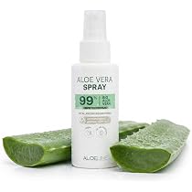 ALOE Line Aloe Vera Spray 99% bio, alkoholfrei, vegan, mit Allantoin,  Panthenol, Feuchtigkeitspflege fr Gesicht, Krper, Haare, After Sun  khlend, ohne Duft- und Farbstoffe : Amazon.de: Kosmetik