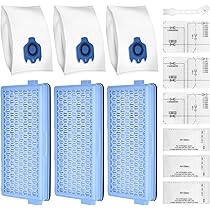 TIMESETL Set 3+3 Filtri Ricambio Per Aspirapolvere Miele - Protezione Motore E Filtri Aria