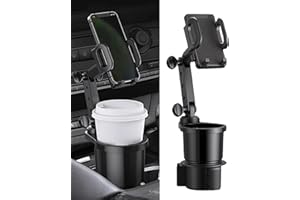 Flaconi Porte Telephone Voiture,Support Telephone Voiture Porte Gobelet,Support Téléphone Voiture,Socles de Téléphone Portable pour Automobile,Accroche Telephone Voiture, Smartphone und Mobiltelefon