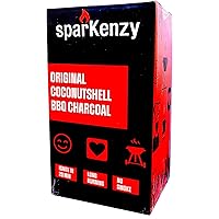 Sparkenzy Premium Barbeque Charcoal briquettes -Low Odor and Long Burning Hour. (6kg)