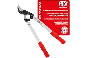 FELCO 211-50 Beskärningssax (klippdiameter Ø 35 mm, längd 500 mm, beskärningssax med dragande skärhuvud, aluminiumhandtag, för stora grenar)