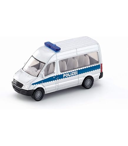 Siku - Ambulance - Rouge et blanc - Véhicule de secours robuste - Métal et plastique - Sans PVC - Amusement sans fin - Jouet à petite échelle - Construction stable