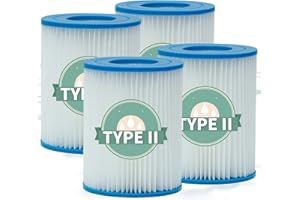 LPFNSF for Bestway Type II Filter Cartridge, Suitable for Bestway Pool Filter, Type 2 Replacement Pool Spa Filter Cartridge, for Bestway 58094 Swimming Pool Filter Pump (4 pieces)