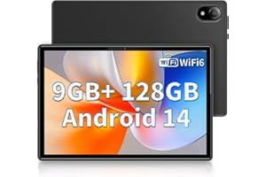 DOOGEE U10 2025 Newest Android 10" Tablet 9GB RAM+128GB ROM 1TB TF, Bluetooth 5.0 WIFI 6 Tablet, Android Tablets 1280x800 HD IPS Screen, OTG, Type C, 3.5mm Headphone Jack, Gray