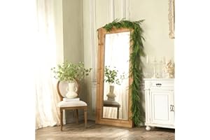 Avoeco Christmas Garlands - Norfolk Pine Garland for Mantle and Staircase, Real Touch Artificial Faux Greenery Holiday Decor (1Pcs, 9 feet)