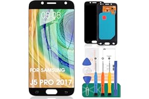 SRJTEK Ersatz-LCD-AMOLED LCD-Display Touchscreen Digitizer für Samsung Galaxy J5 PRO 2017 J530 J530F SM-J530F J530F J530S J530K J530L J530Y J530FM J530YM Teile-Set (schwarz)