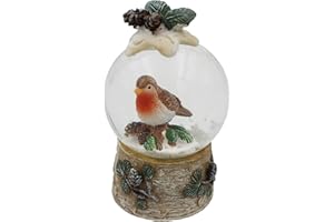 WIDDLE WONDERLAND Christmas Robin Mini 45mm Snow Globe Waterball 4316
