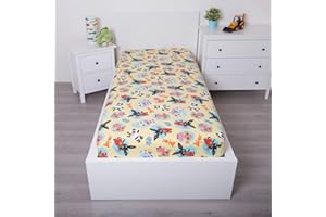 Jerry Fabrics F Bing - Sábana bajera (1 pieza, 1 persona), color amarillo