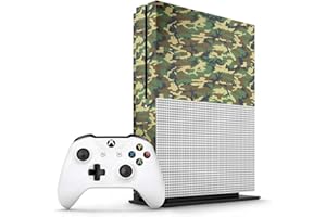 VINYL REVOLUTION Xbox One S Woodland Camo Console Skin/Cover/Wrap for Microsoft Xbox One S