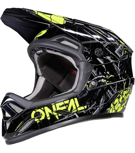Visiera Di Ricambio O'NEAL Per Casco BACKFLIP ECLIPSE V.23 – Grigio/giallo Neon, Taglia Unica Per MTB E Motocross