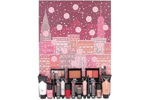 BYS MY ESSENTIALS - Calendrier de l’Avent 2025 Beauté Femme - Coffret Cadeau 24 Produits 100% Maquillage Full Size - Teint, Yeux, Lèvres, Ongles - Christmas in the City