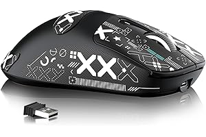 ‎ATTACK SHARK ATTACK SHARK X3MAX 49g SUPERLIGHT Mouse with Tape, PixArt PAW3950 Gaming Sensor, BT/2.4G Wireless/Wired Gaming Mouse, 6 Adjustable DPI 42000, 200 Hrs Battery, Office Mice for Win11/Xbox/PS/Mac (Black)