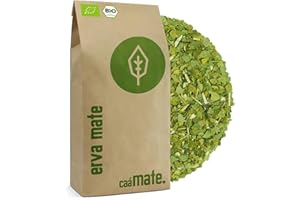 ‎CAÁMATE. Mate Tee BIO 1KG ● frisch & grün ● Original Yerba Mate ● luftgetrocknet ● rauchfrei ● plastikfrei ● fair ● Matetee aus Mateblättern, Mateästen und Mateblattpulver ● DE-ÖKO-006