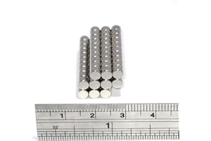 Spider Magnetics Ltd 100 Magnets 4x3 mm N52 Neodymium Disc Craft Small Round Disk 4mm Dia x 3mm