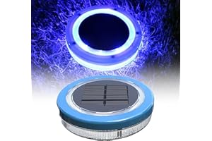 YOUNING Poolbeleuchtung Solar Pool Licht Unterwasser, Pool Beleuchtungen Solar Unterwasser Licht, Wasserdichtes Poollampe Solarpoollicht für Pool Teich Badewanne Brunnen Aquarium Garten Rasen (Blau Licht)