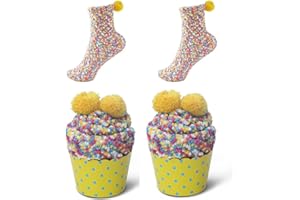 JARSEEN 2/3 Caja Regalo Navidad Calcetines Dia de san Valentin Super Suaves Cómodos Calentar Mujer DIY