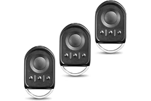 WEPAI Telecommande pour 1841064, Telecommande Portail 433,42 MHz 4 Canaux Compatible avec Motorisation Portail et Porte de Garage (Lot de 3)