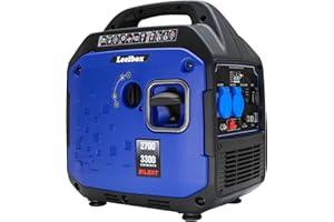 Leelbox Tragbare Inverter Stromgenerator 3300W 4-Takt Notstromaggregat Benzin leise und 230 V Steckdosen, Eco-Mode Stromerzeuger für Garten, Outdoor, Camping,Reise Garage Wohnwagen