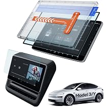 3W Storage - Contenitore Antiscivolo Per Schermo Tesla Model Y/3, Accessorio Interno In Bianco/Nero, Fissaggio Saldo - 4