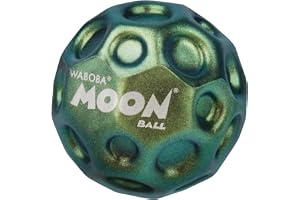 Waboba Metallic Moon Ball – Extremt hoppande boll med skimmande, färgskiftande metallisk finish – superhögt hopp för inomhus