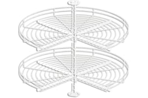 REJS THREE QUARTER KITCHEN CABINET 270 DEGREE CORNER CAROUSEL (Ø690, WHITE)