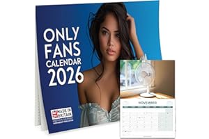 WORLD OF WALLCHARTS Secret Santa Gifts for Men – Funny Only Fans 2026 Wall Calendar Joke Gift – Hilarious Secret Santa Present for Office Colleagues – Unique Christmas Gag Gift & Stocking Filler – Funny Calendar 2026