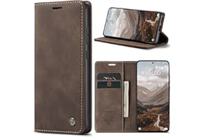 Cracedily Funda para Xiaomi Mi 15T Case, Carcasa Protectora Antigolpes Case, Soporte Plegable, Ranura para Tarjeta, Cover Cuero PU Carcasa Xiaomi 15T, Marrón