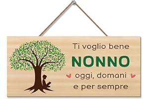 FODFGXF Regalo Nonno Natale,Regalo Nonno Compleanno,Targa Decorativa in Legno,Regalo per Nonno,Regali Nonno,Nonno Idee Regalo,Regali per Nonno,Idee Regalo Nonno