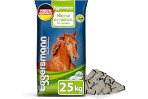 Eggersmann Mein Pferdefutter Terminal de Hierbas sin Cereales 25 kg – Alimento Mineral sin Cereales para Caballos – para apoyar el metabolismo – Adecuado para Caballos sensibles a Las alergias