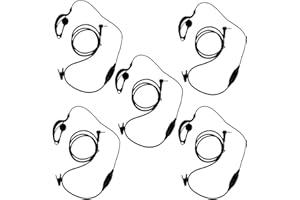 KEESIN KEESN G Forme Clip-Ear Casque Oreillette/Micro pour Motorola Talkabout 2 Talkie Walkie Radio 2 Voies 1 Broche 100–0 (5 pièces)