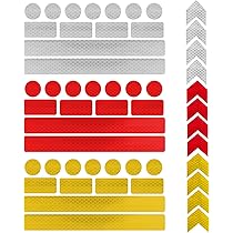 YDHfdc 40 Pezzi Nastro Riflettente Per Bici - Adesivi Sicurezza Impermeabili Per Caschi, Skateboard E Veicoli - Foto 6