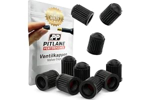 Pitlane Performance® Ventilkåpor 10 st – Universella ventilskydd för Schrader-ventiler – Bil, SUV, motorcykel, cykel – Hållbara och dammtäta