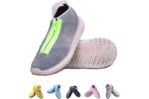 Vorgelen Wiederverwendbare Silikon Wasserdicht Überschuhe rutschfeste Schuhüberzieher Tragbarer Silikon Regenüberschuhe Für Regen Schneetag Schlammige Straßen Für Kinder Damen und Herren