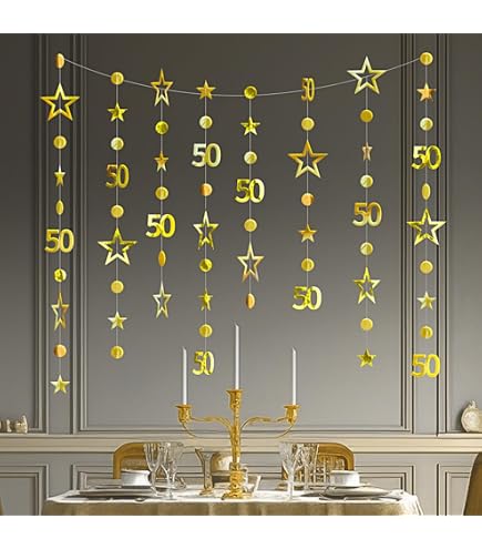 Confetti Or 50e Anniversaire – 700 Pièces Numéro 50 – Décoration Fête Double Face