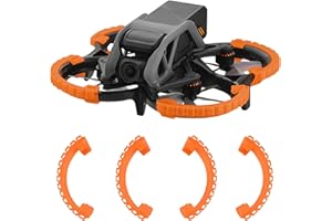 CRAZNICK Protector de hélice para DJI Avata, anillo de parachoques protector anticolisión, protectores de impacto para DJI Avata, accesorios naranja