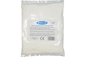 Mouldmaster British Gypsum Fine Casting Plaster 1Kg, White, 20 x 15 x 1 cm