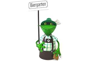 Exner GmbH Zaunhocker Frosch Biergarten Metall Garten Deko 30 cm